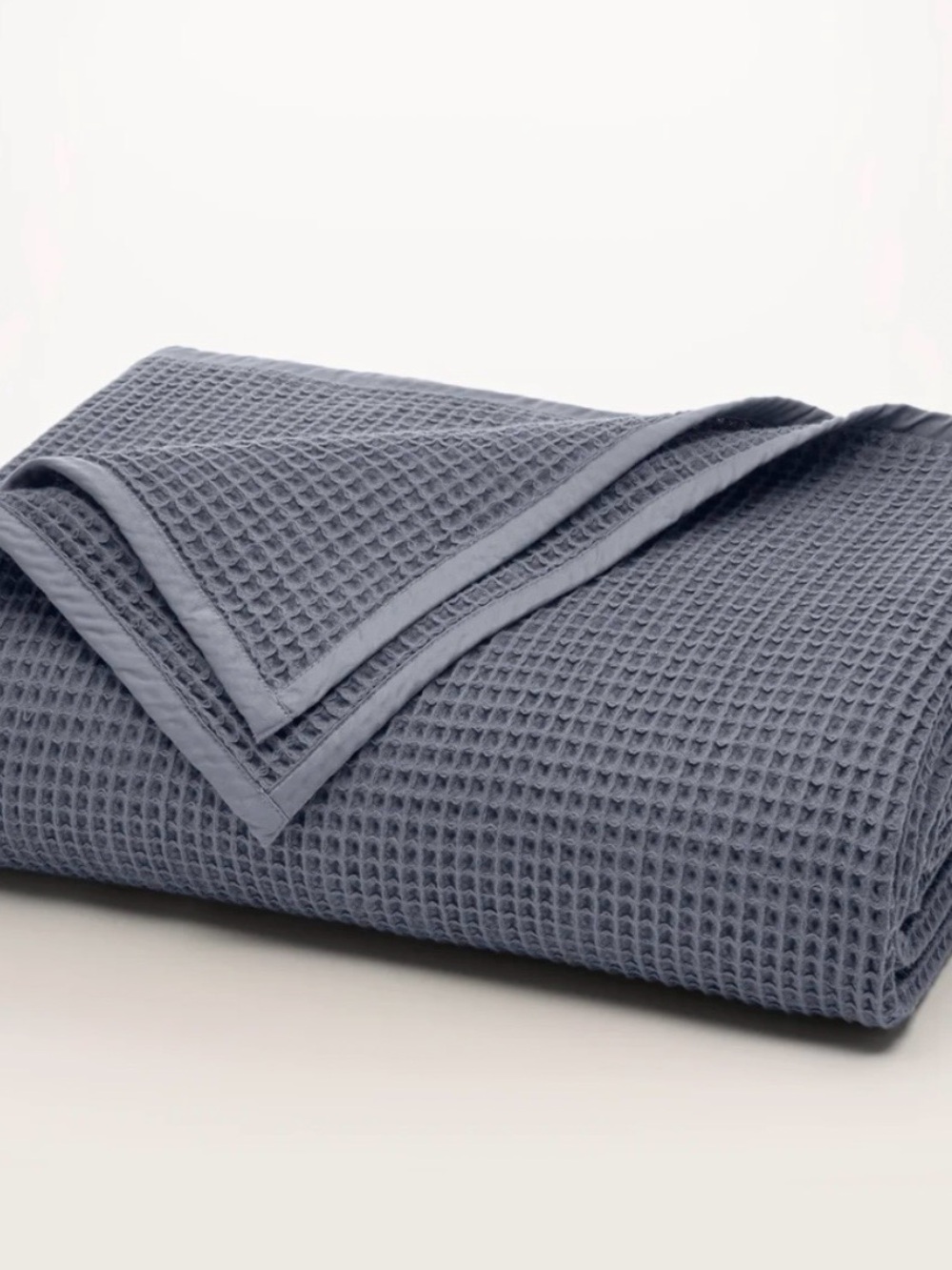Boll and Branch King size Waffle Bed Blanket in the color Mineral